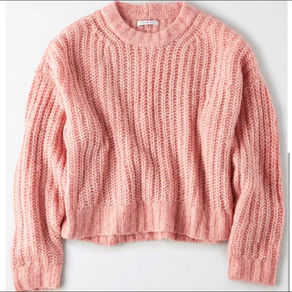 American Eagle Pink Knit Sweater
